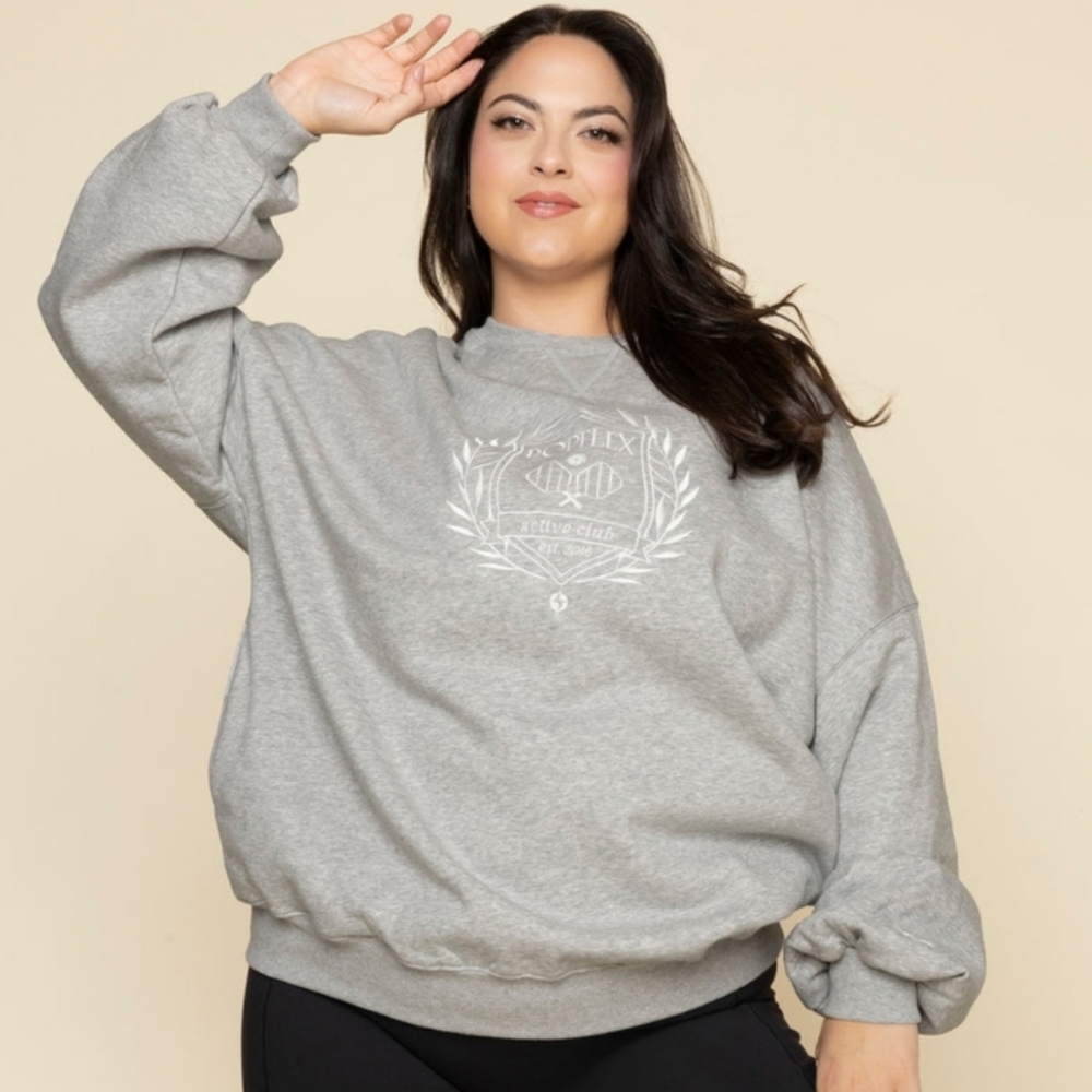 POPFLEX Active Club Cloud Crewneck Sweater